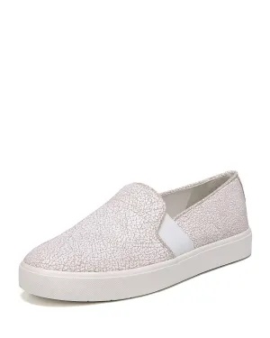 Women's Blair Cracked Leather Sneaker In White
