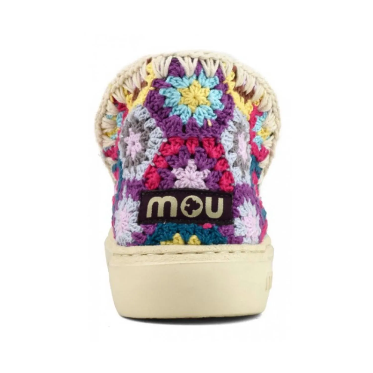 Women's Bold Eskimo Sneaker In Full Multi Crochet