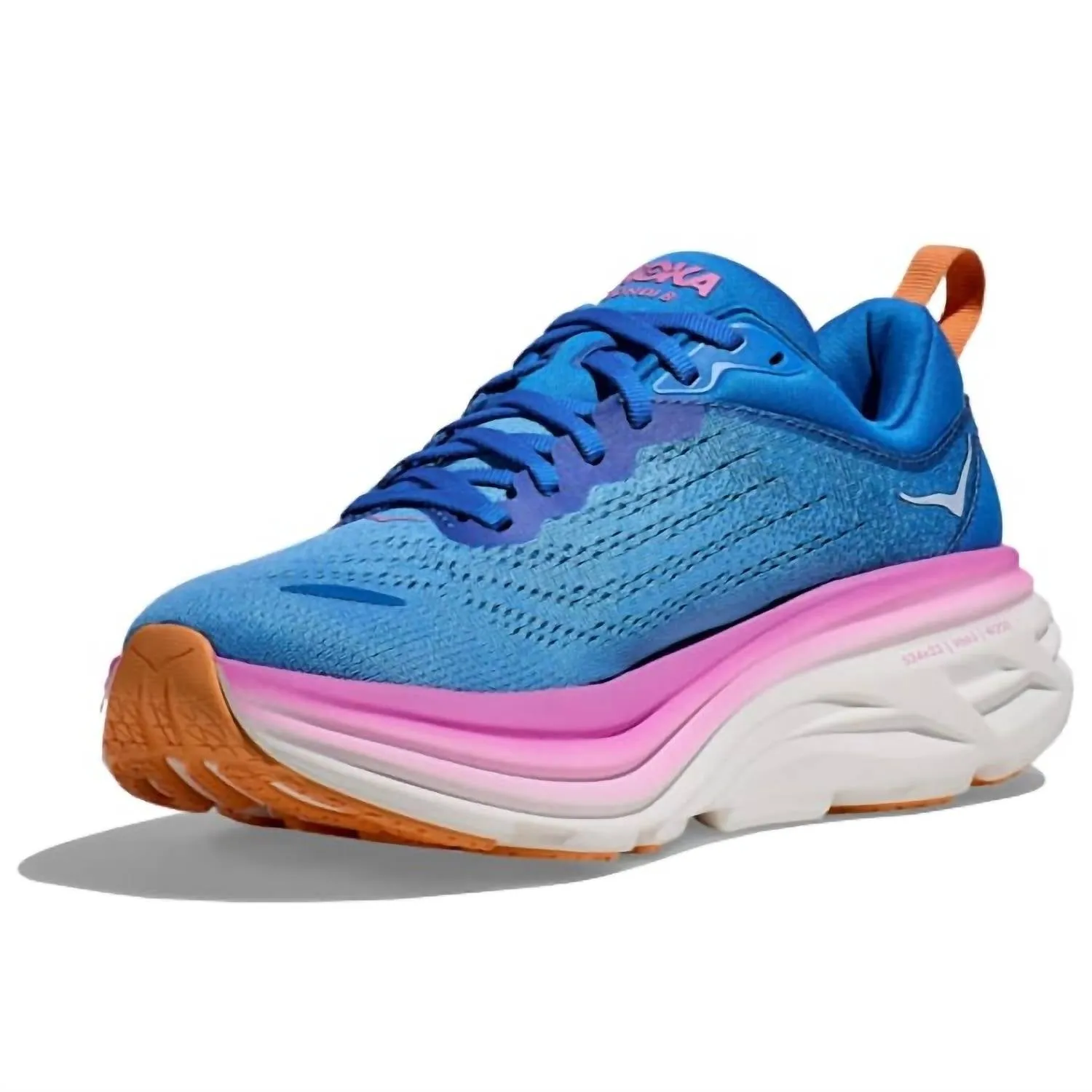 Women's Bondi 8 Running Shoes In Csaa Coastal Sky/all Aboard