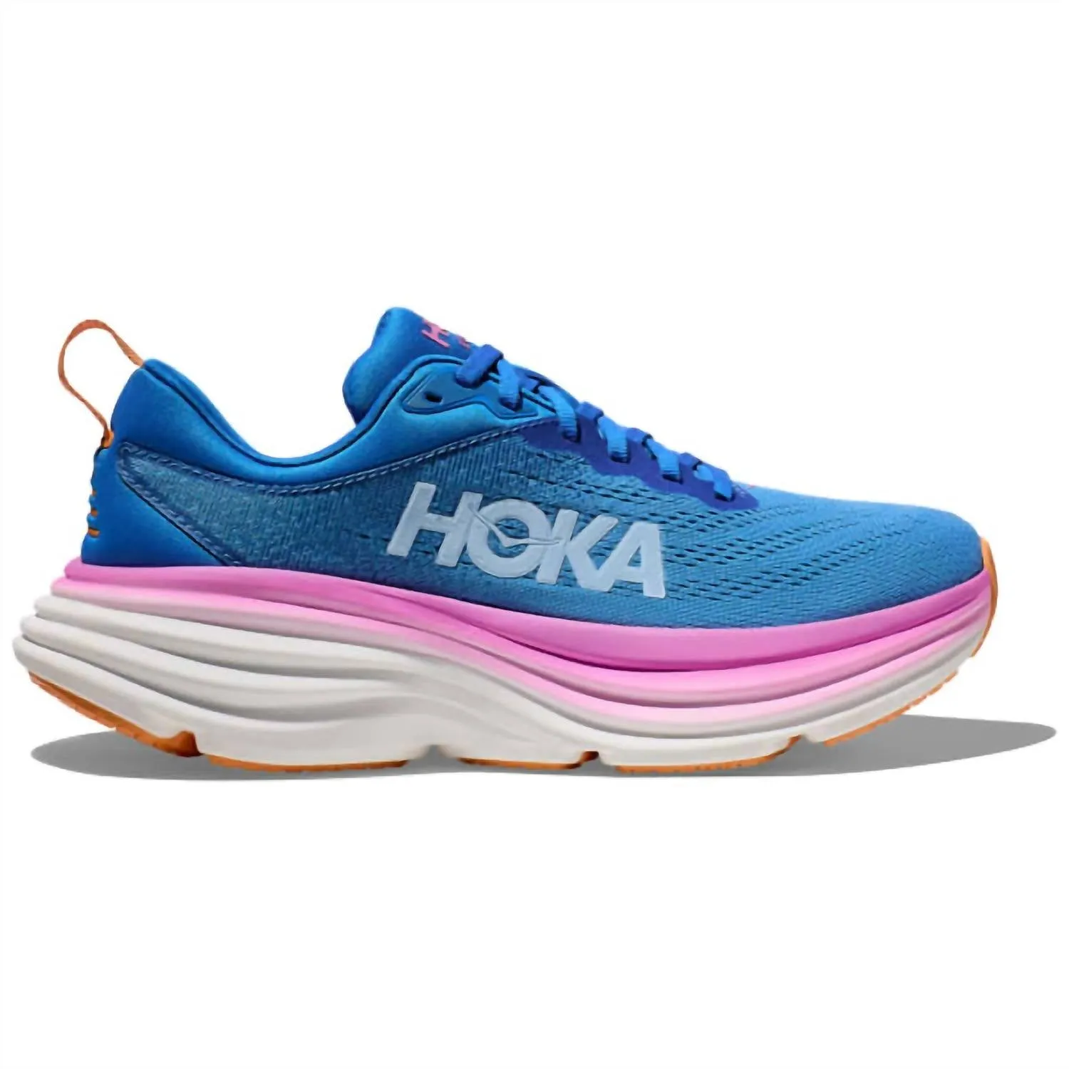 Women's Bondi 8 Running Shoes In Csaa Coastal Sky/all Aboard