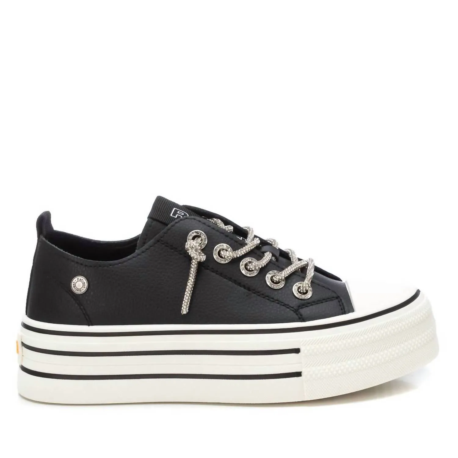 Women's Casual Platform Sneakers In Black