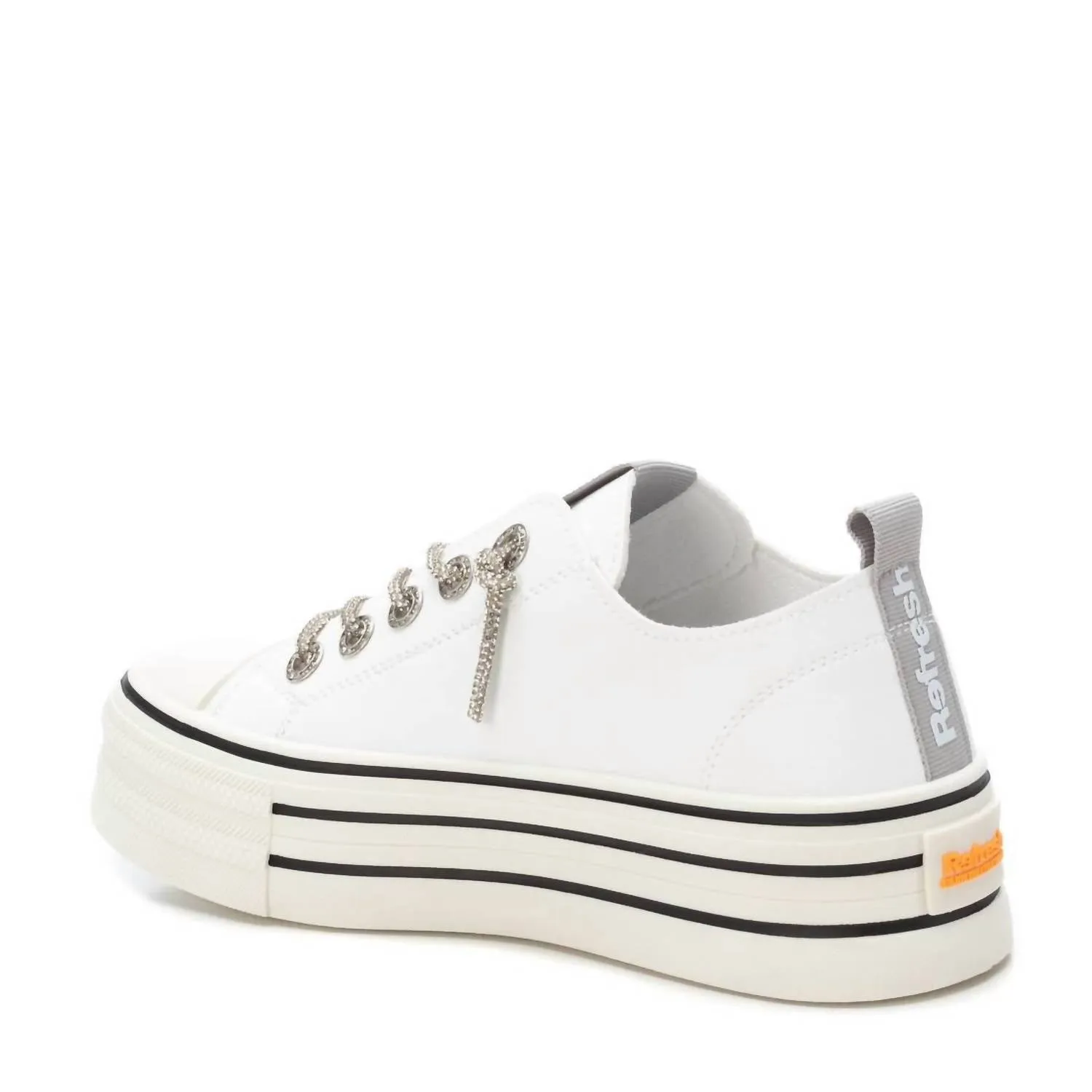 Women's Casual Platform Sneakers In White