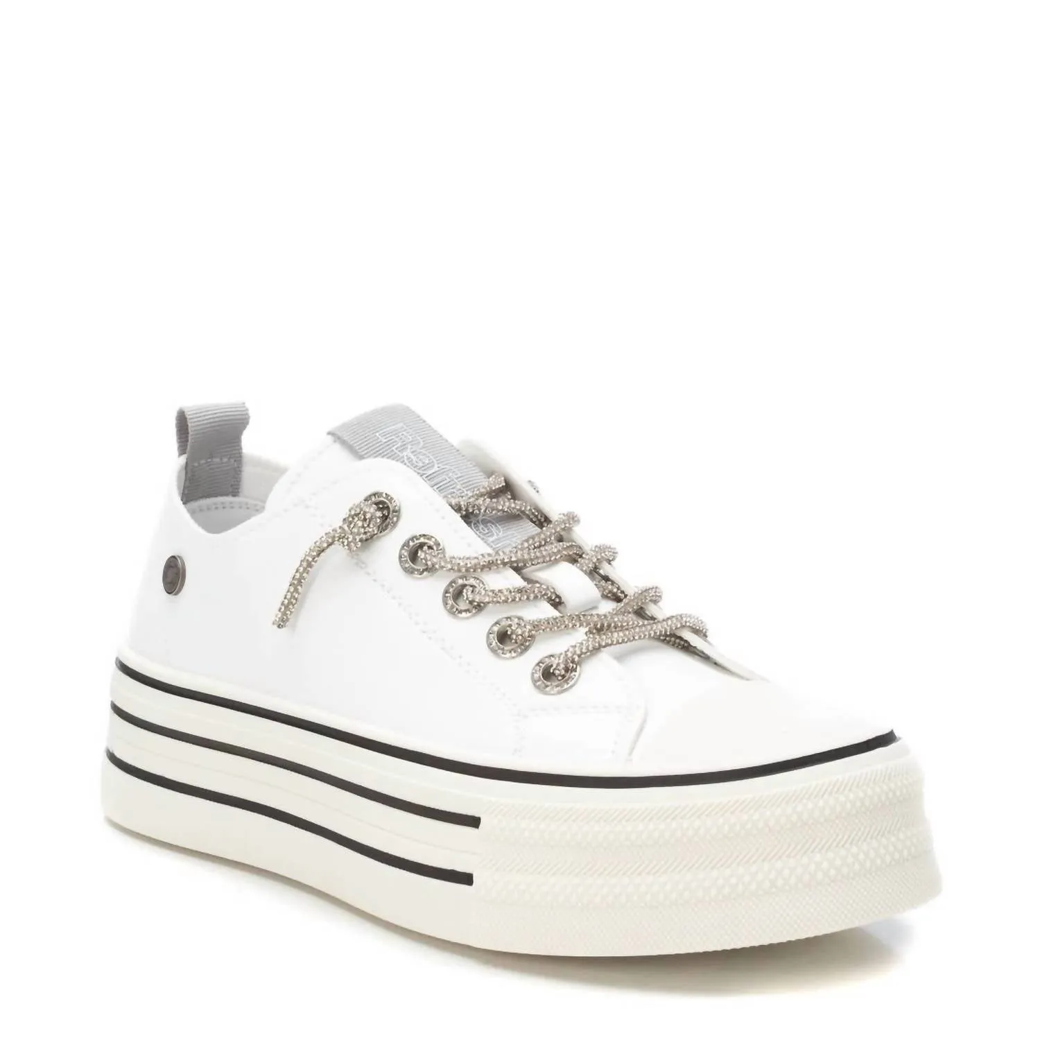 Women's Casual Platform Sneakers In White