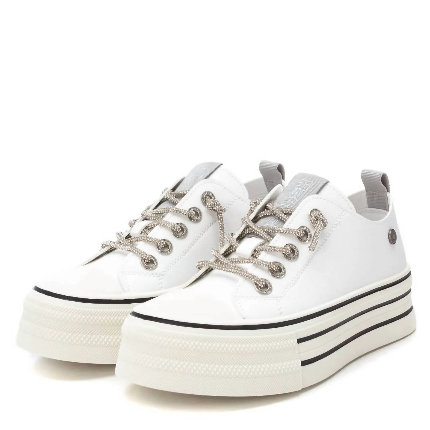 Women's Casual Platform Sneakers In White