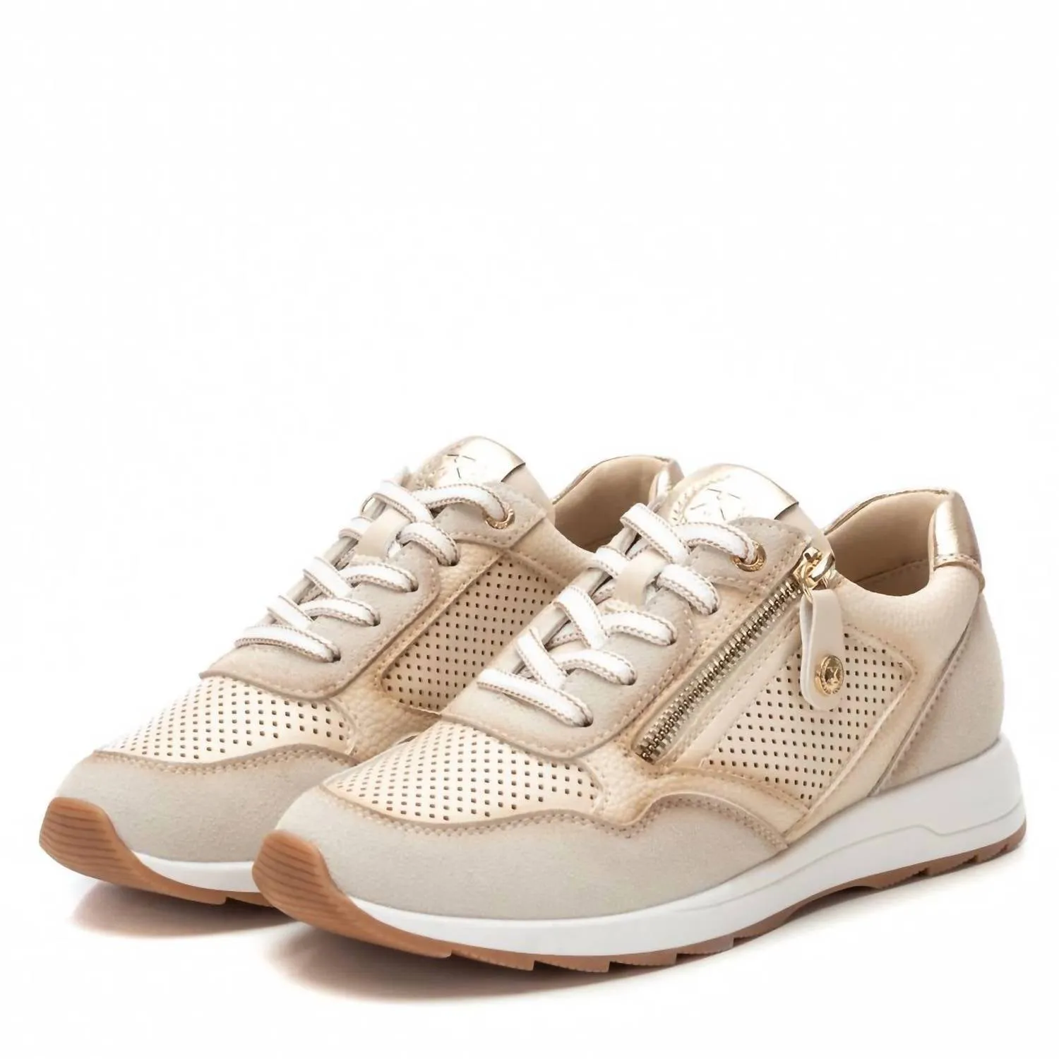 Women's Casual Sneakers In Beige