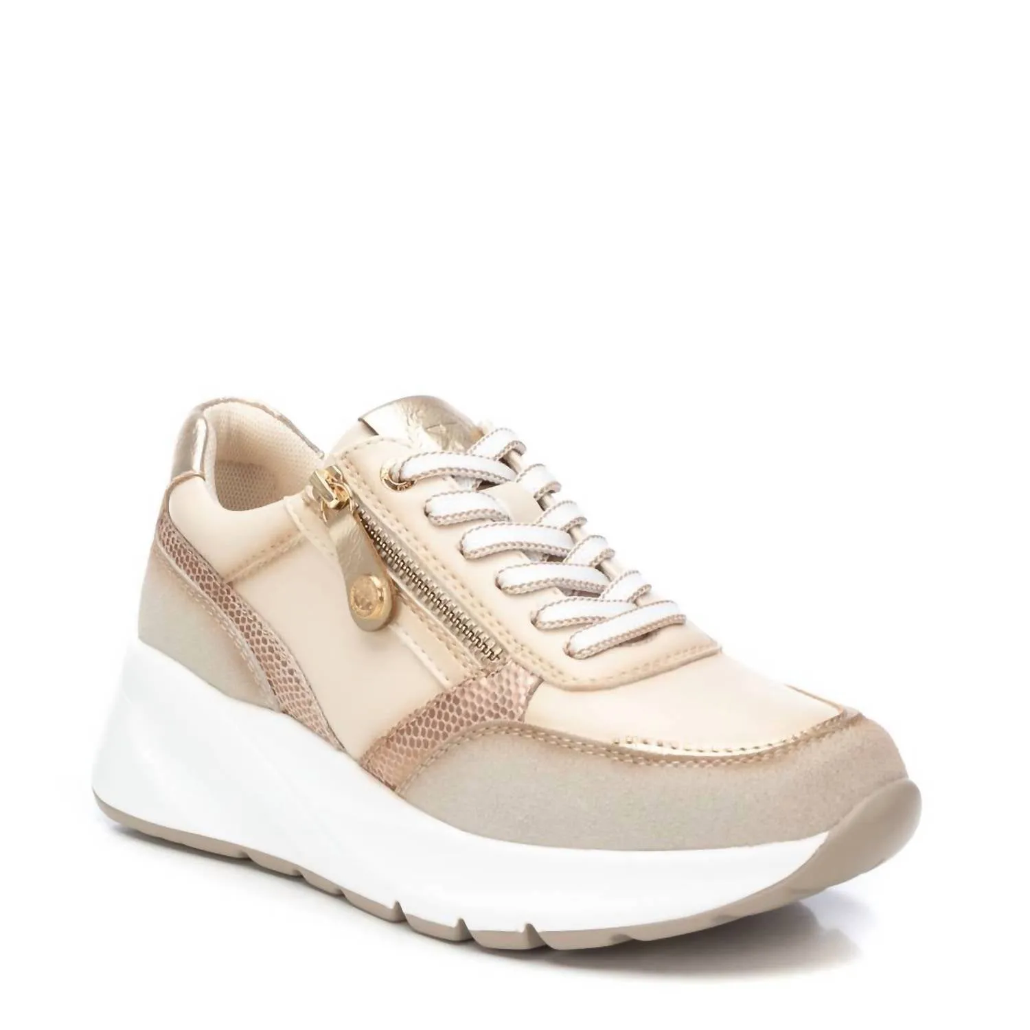 Women's Casual Sneakers In Beige