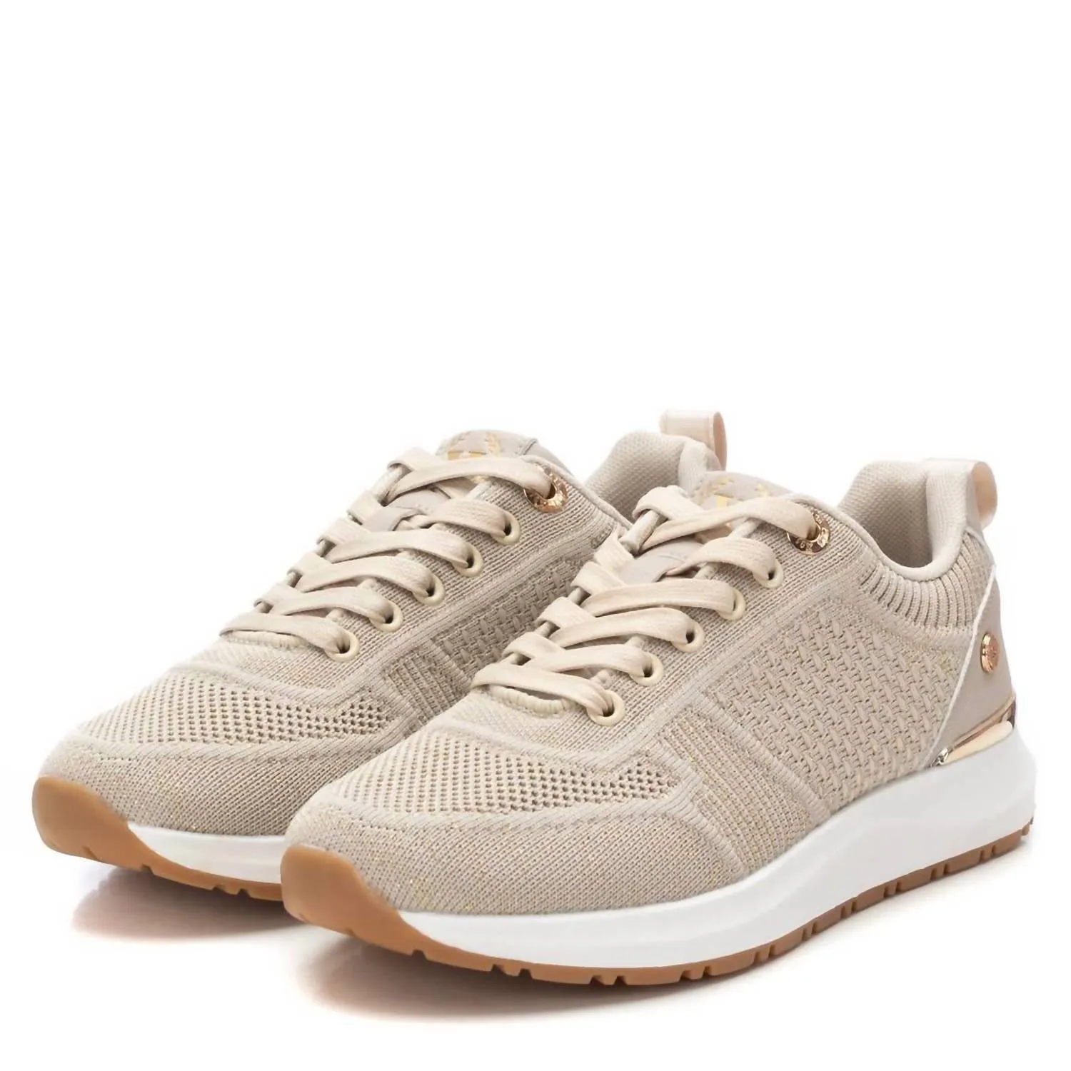 Women's Casual Sneakers In Beige