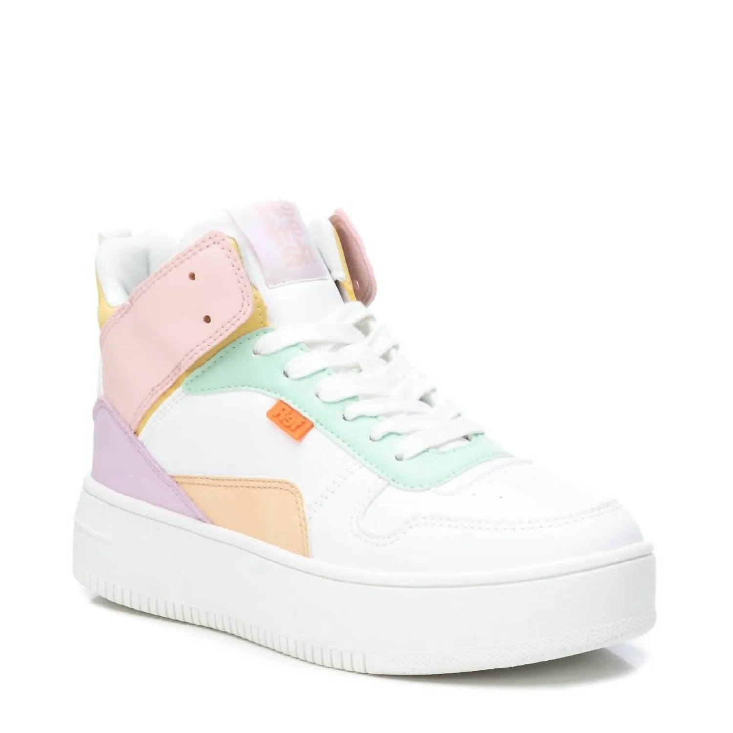 Women's Casual Sneakers In White Multicolor