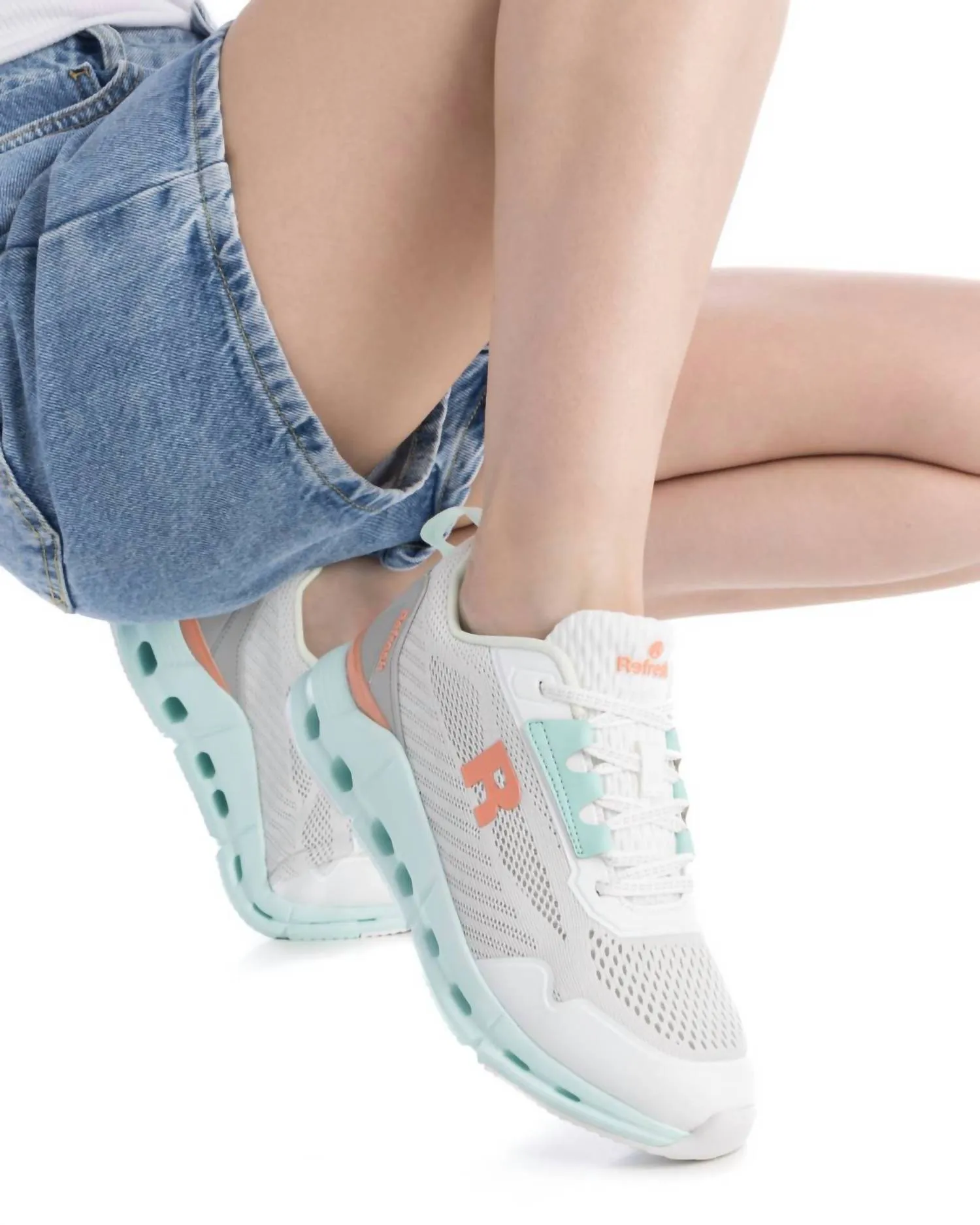 Women's Casual Trainer Sneakers In Aqua