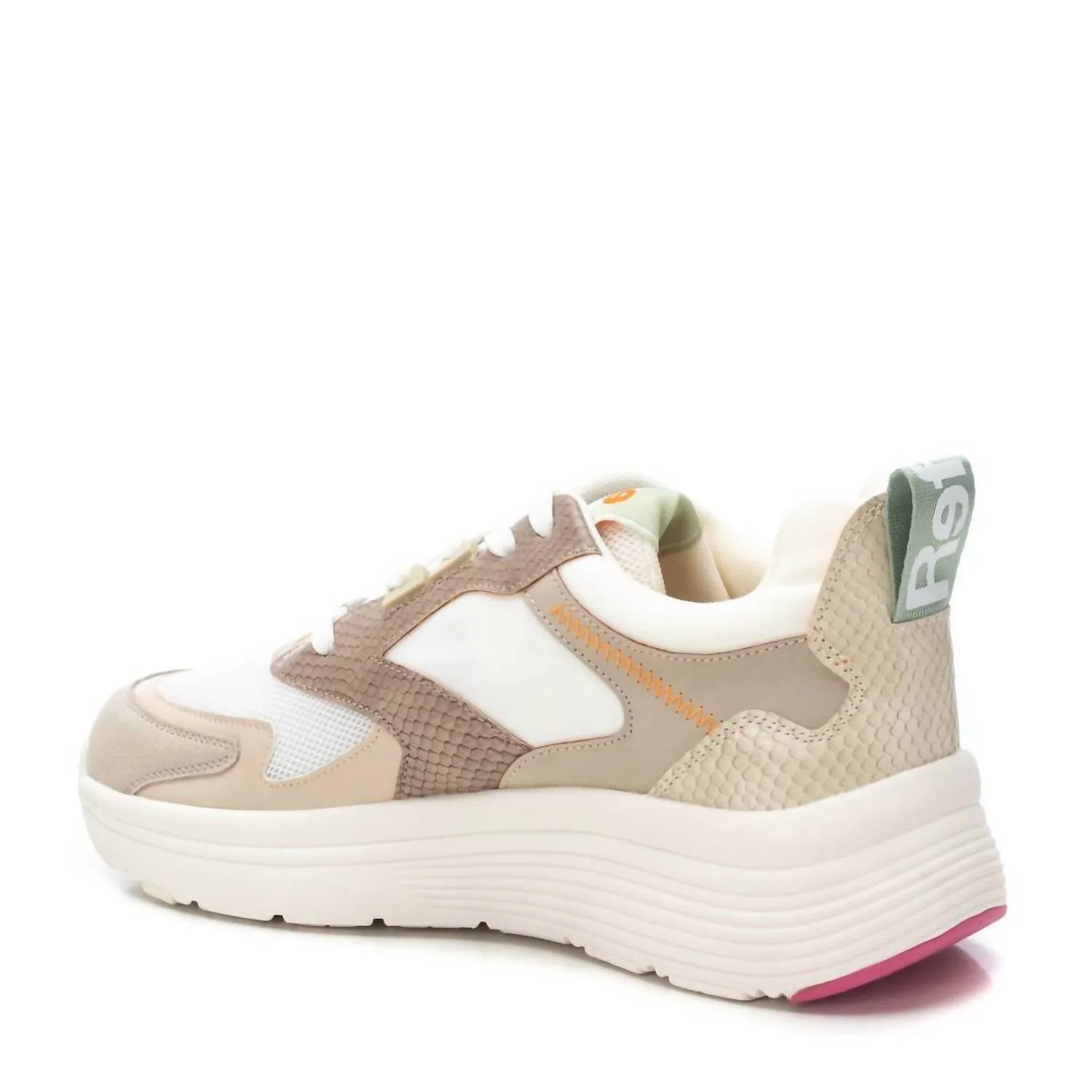 Women's Casual Walking Sneakers In Beige