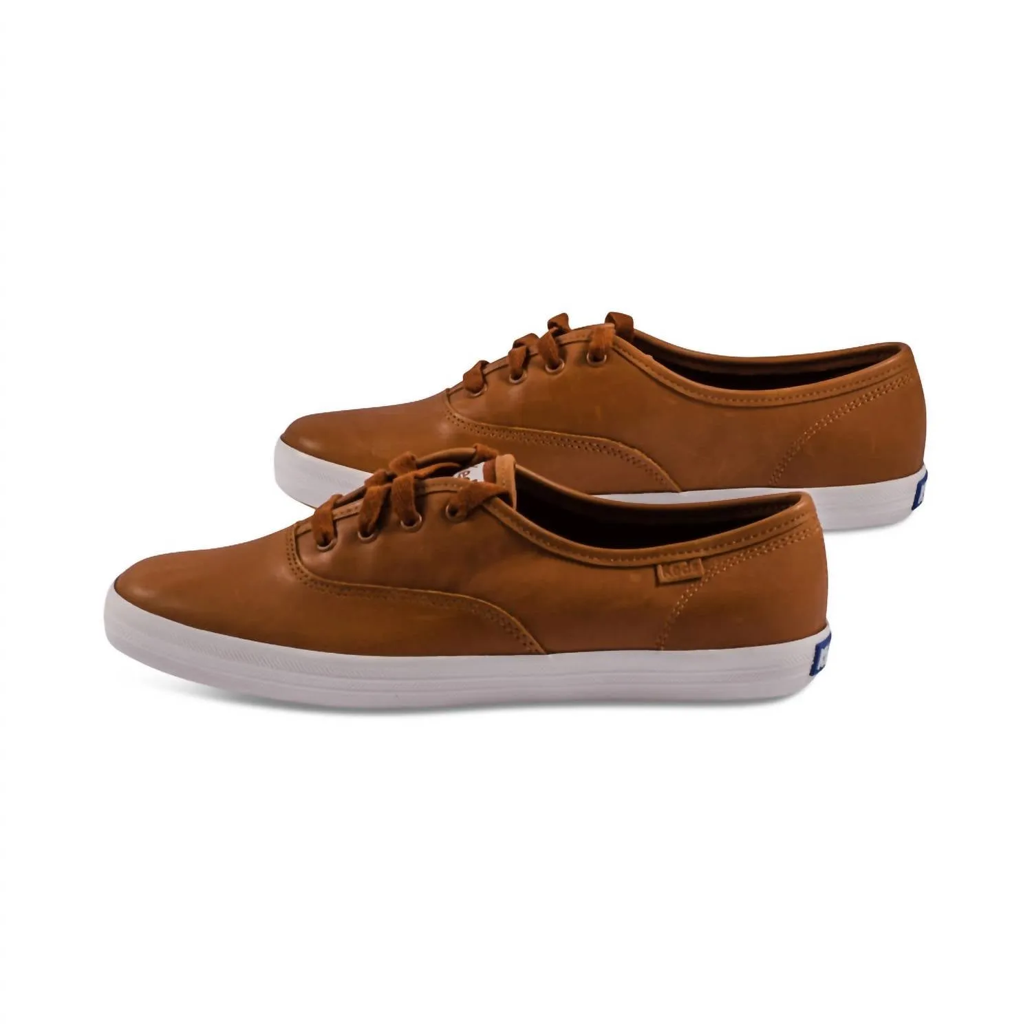 Women's Champion Premium Leather Sneaker In Cognac