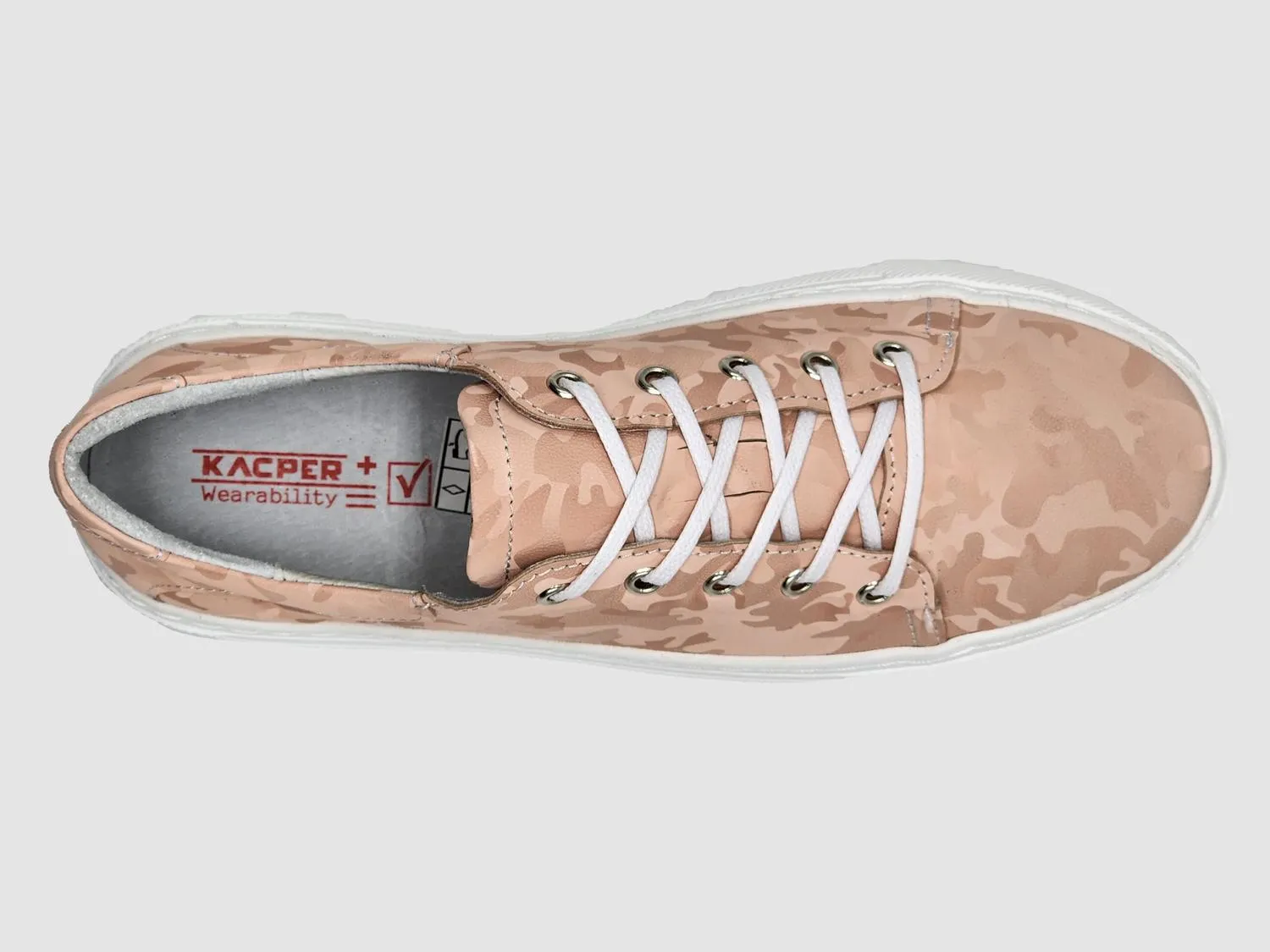 Women's Classic Camo Leather Sneakers In Pink