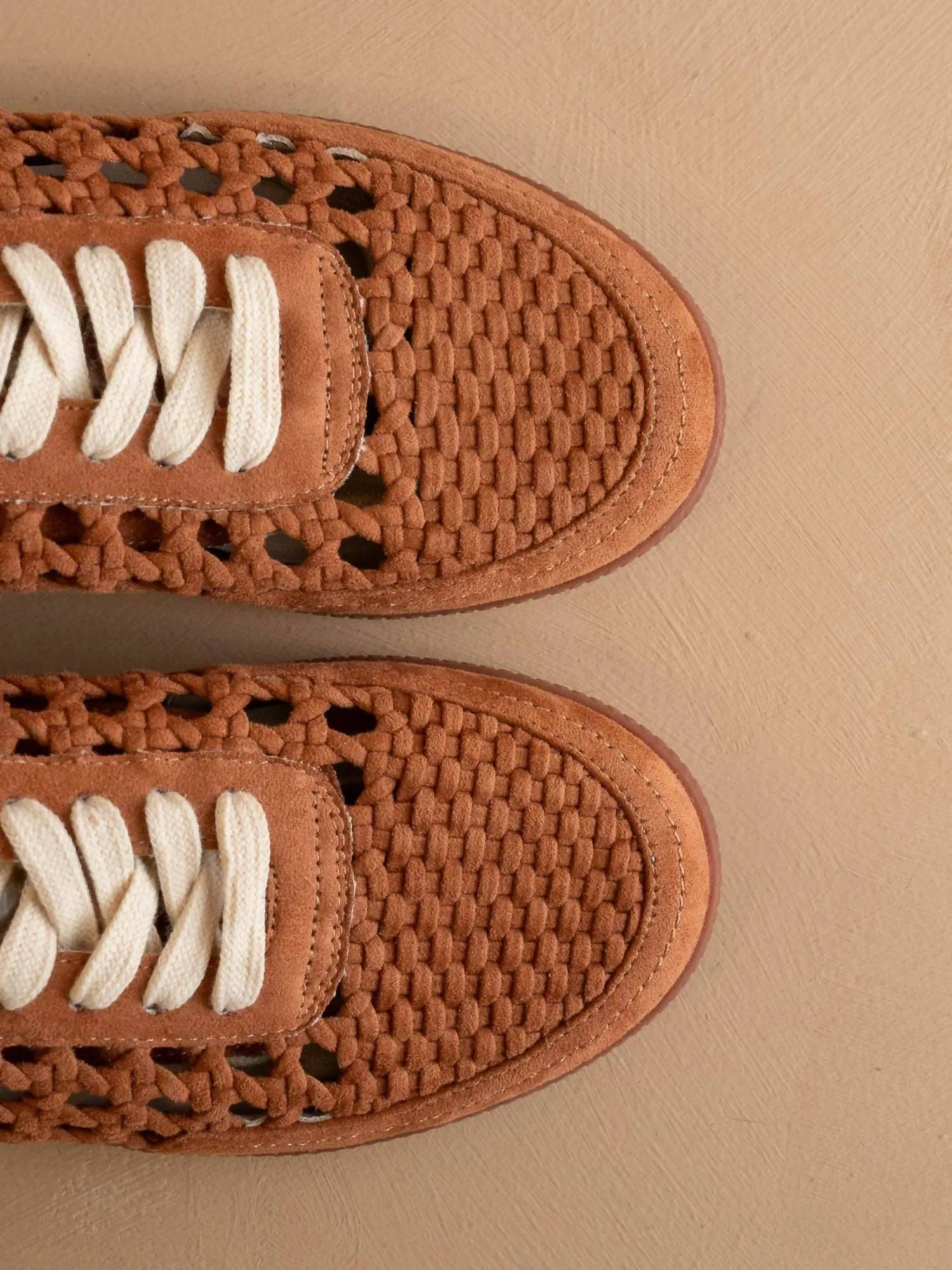 Women's Crochet Detailed Sneaker In Sandy Brown