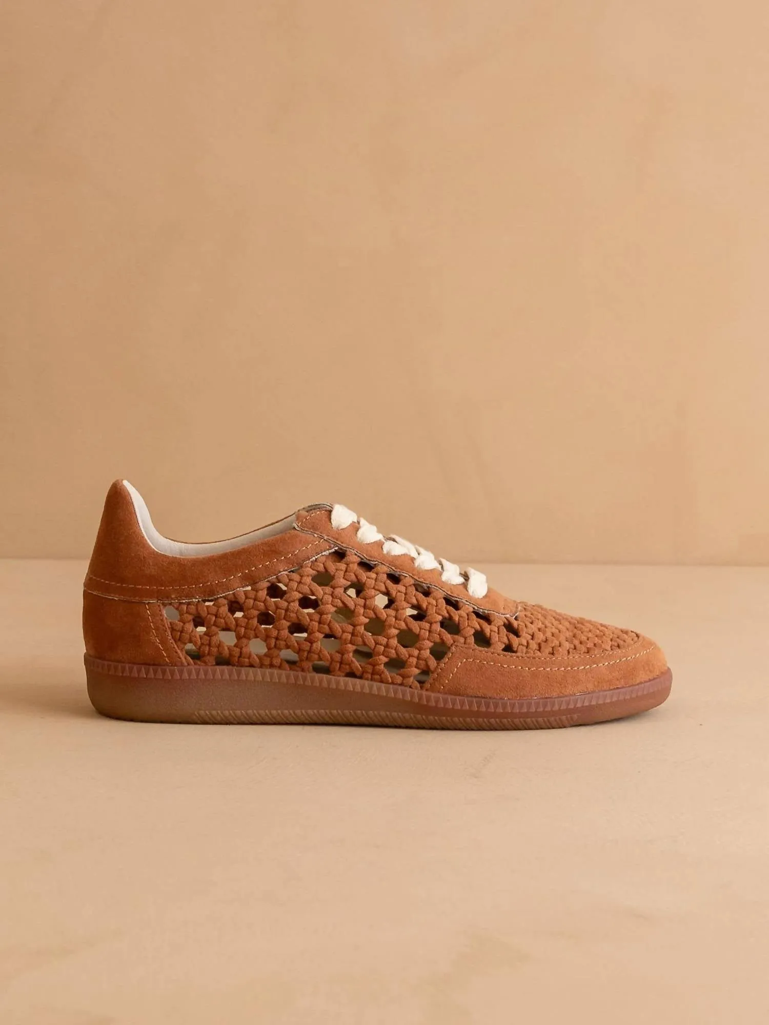 Women's Crochet Detailed Sneaker In Sandy Brown