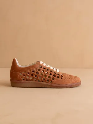 Women's Crochet Detailed Sneaker In Sandy Brown