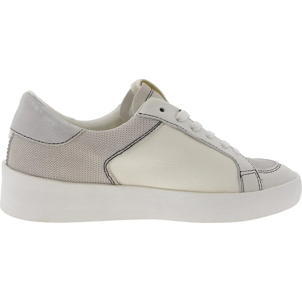 Womens Cushioned Footbed Leather Casual And Fashion Sneakers