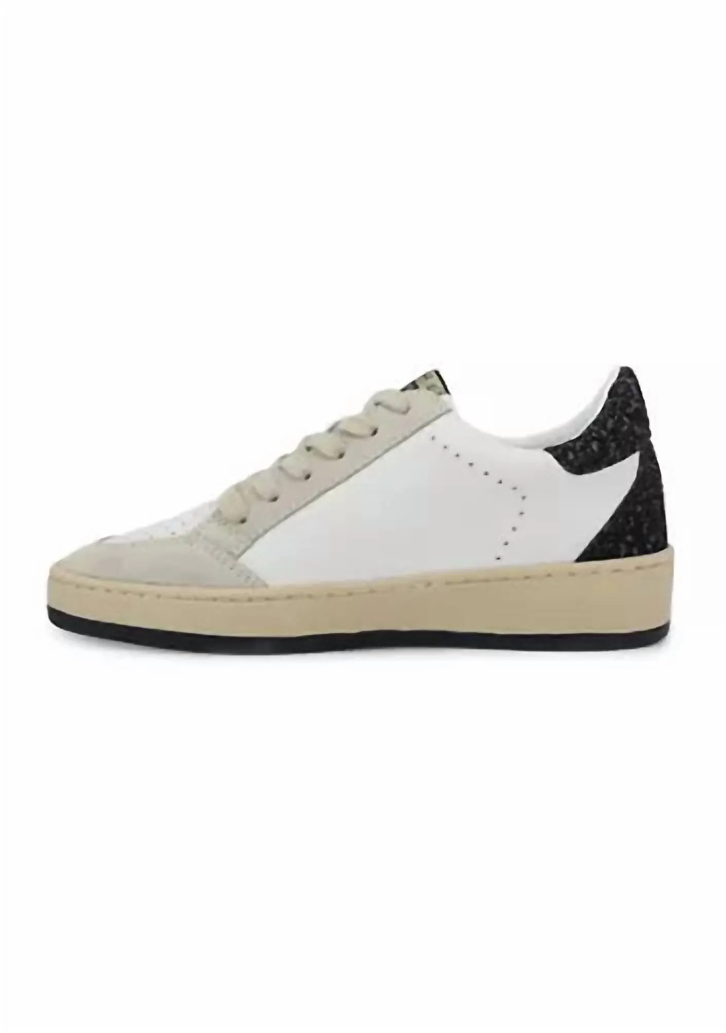 Women's Denisse 34 Sneaker In Black/gold Glitter