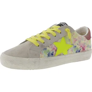 Womens Distressed Faux Suede Casual And Fashion Sneakers