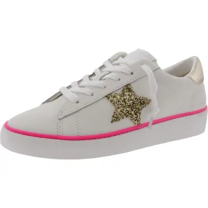 Womens Distressed Leather Casual And Fashion Sneakers