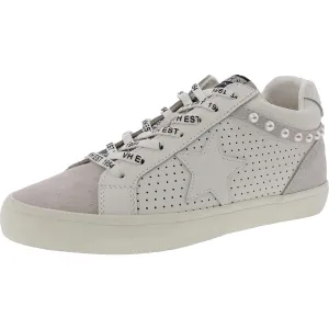 Womens Distressed Leather Casual And Fashion Sneakers