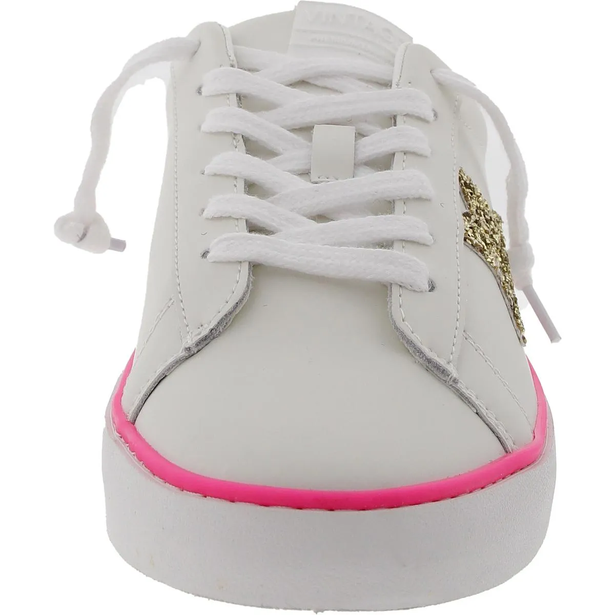 Womens Distressed Leather Casual And Fashion Sneakers