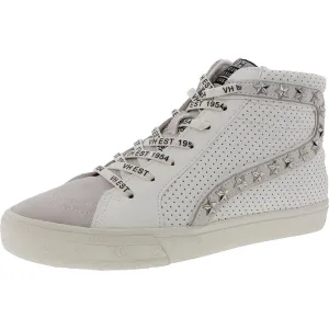 Womens Distressed Leather Casual And Fashion Sneakers