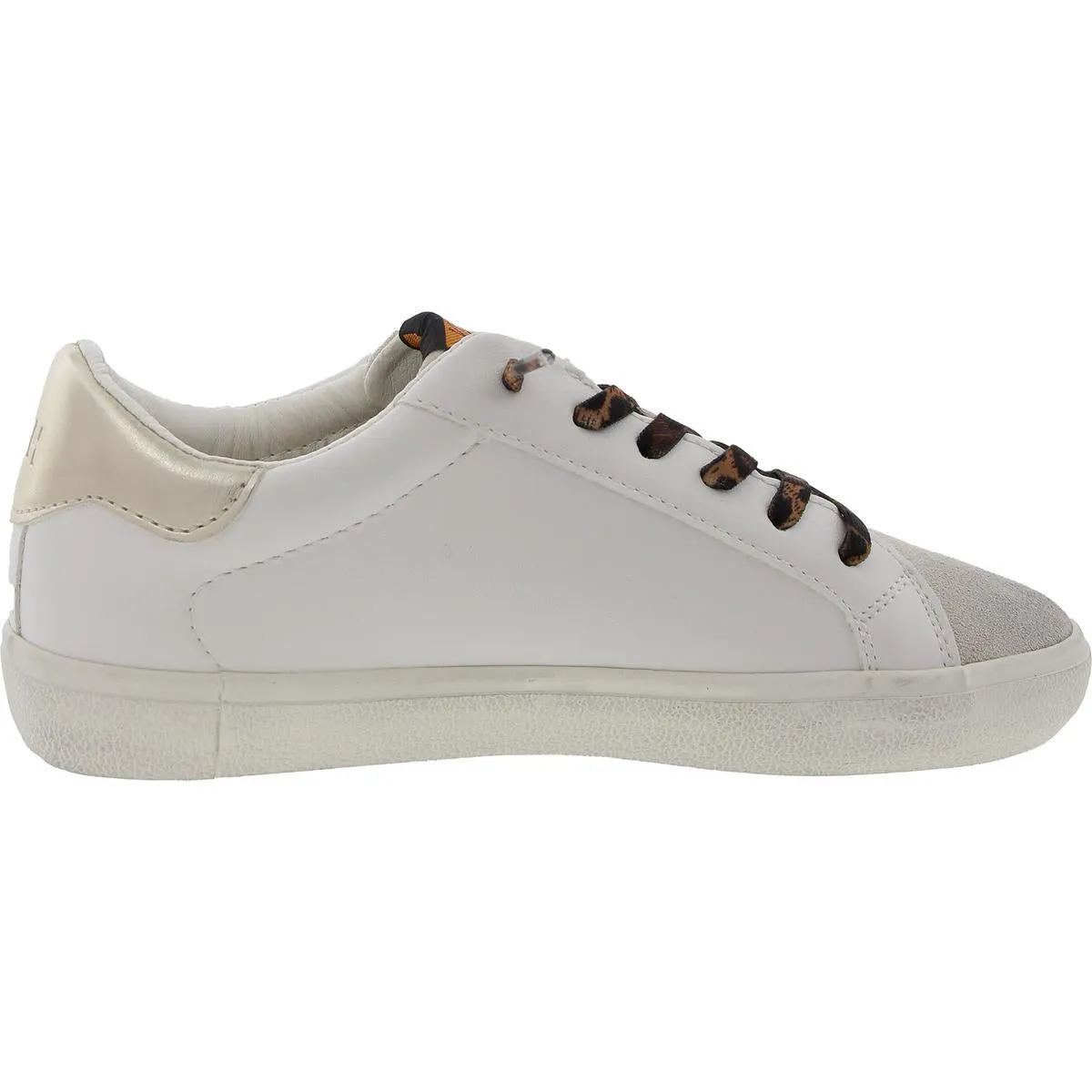 Womens Distressed Leather Casual And Fashion Sneakers