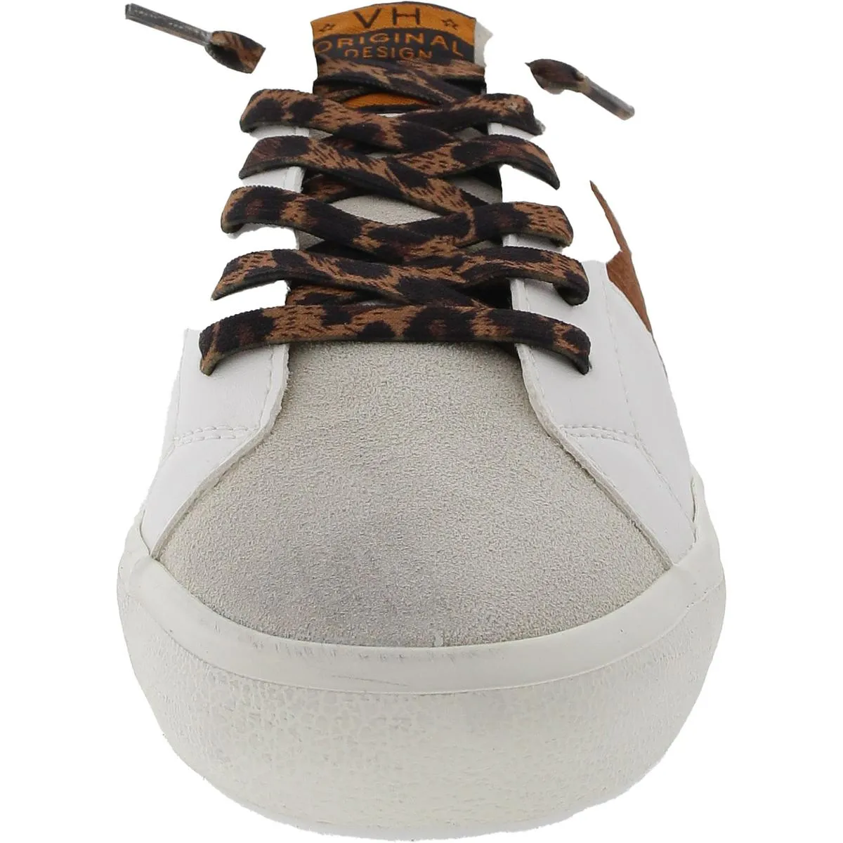 Womens Distressed Leather Casual And Fashion Sneakers