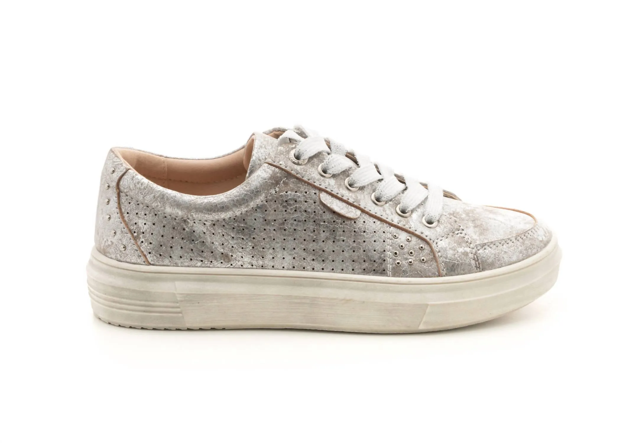 Women's Down Time Sneaker In Silver