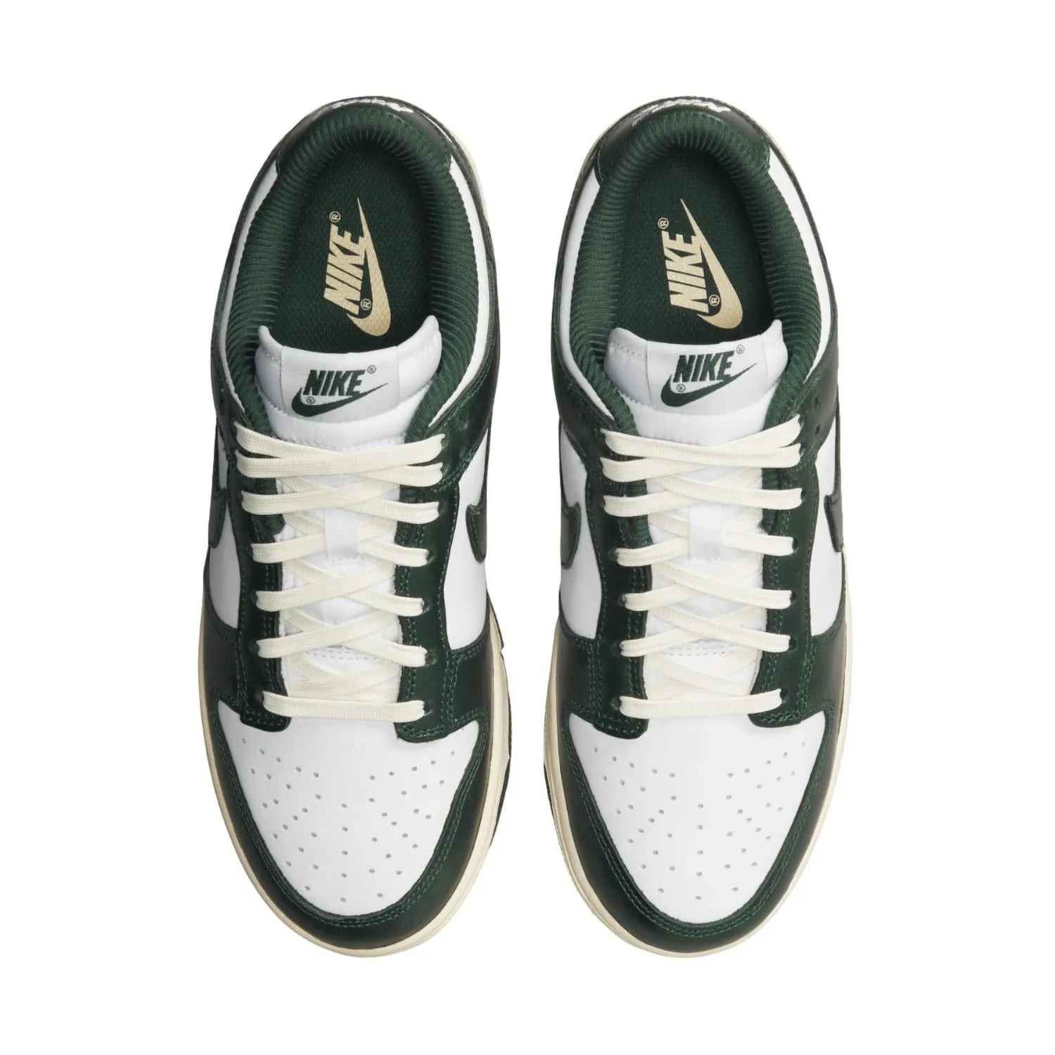 Women's Dunk Low Sneaker In White/pro Green/coconut Milk