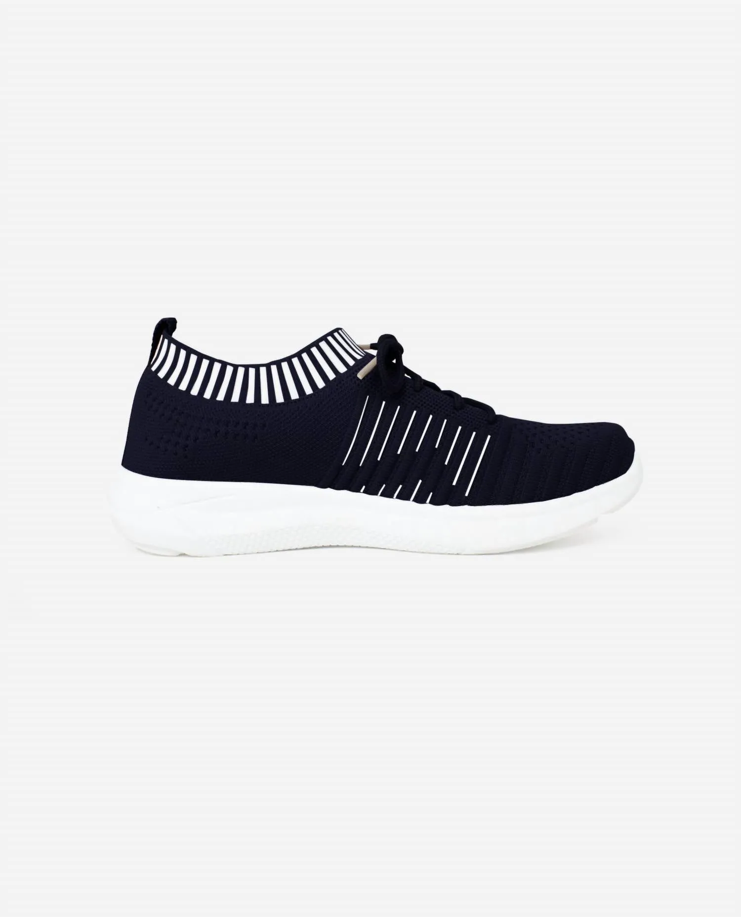 Women's Energy Lace Up Sneaker In Navy And White