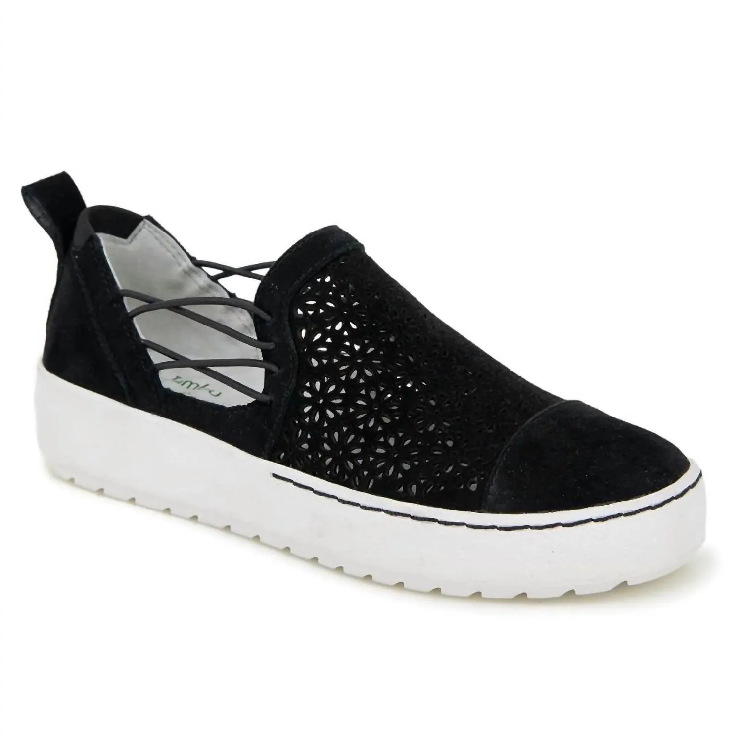 Women's Erin Wide Sneaker In Black/rock