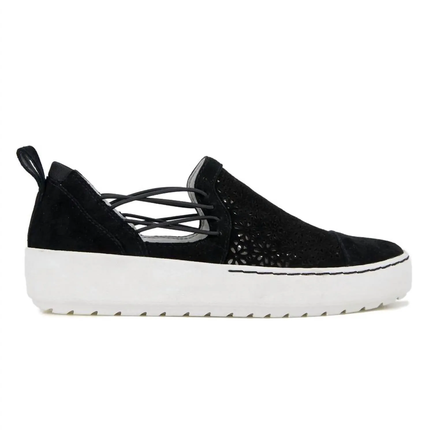 Women's Erin Wide Sneaker In Black/rock
