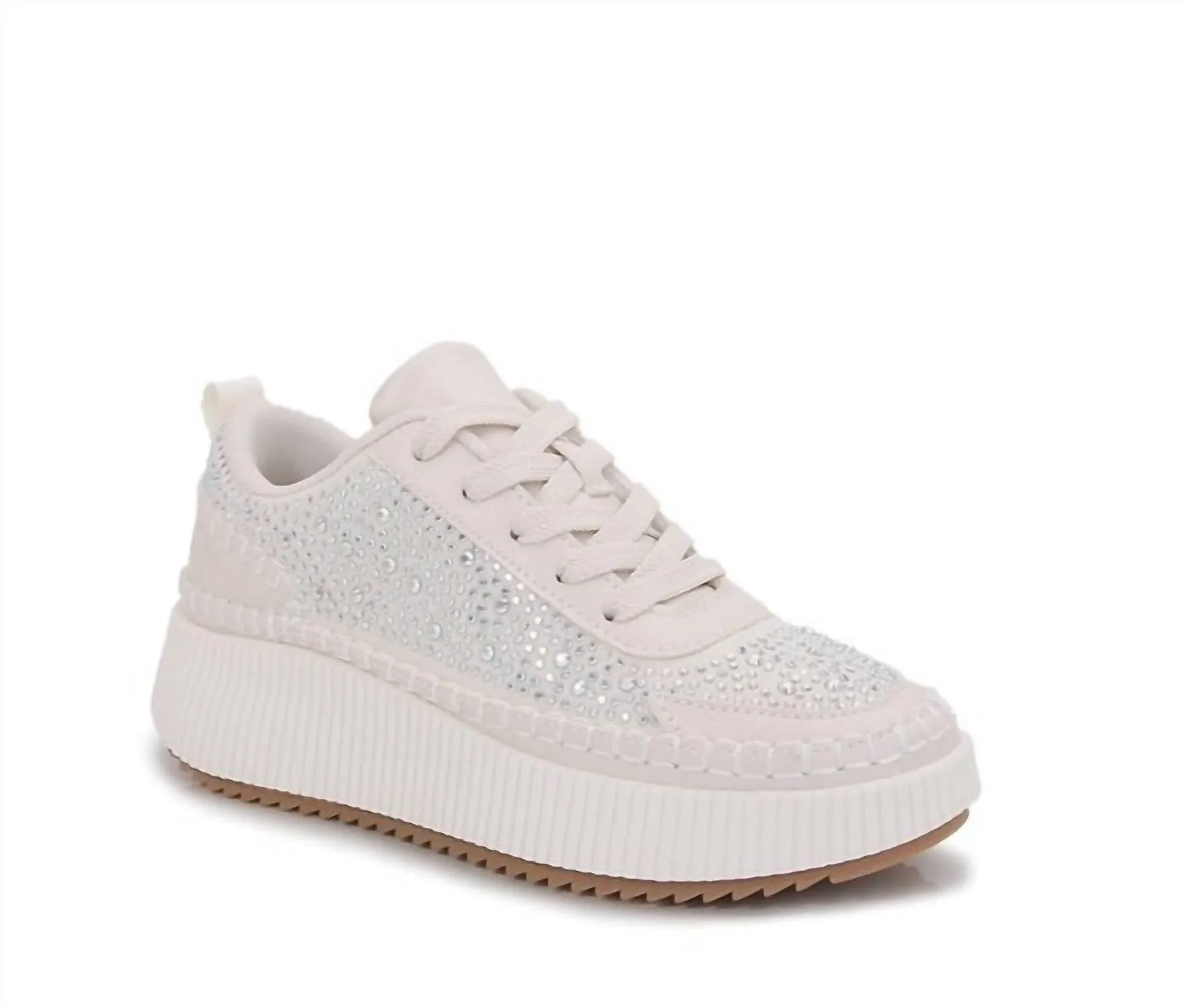 Women's Everyday Rhinestone Sneakers In White