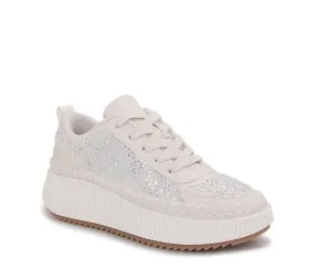 Women's Everyday Rhinestone Sneakers In White