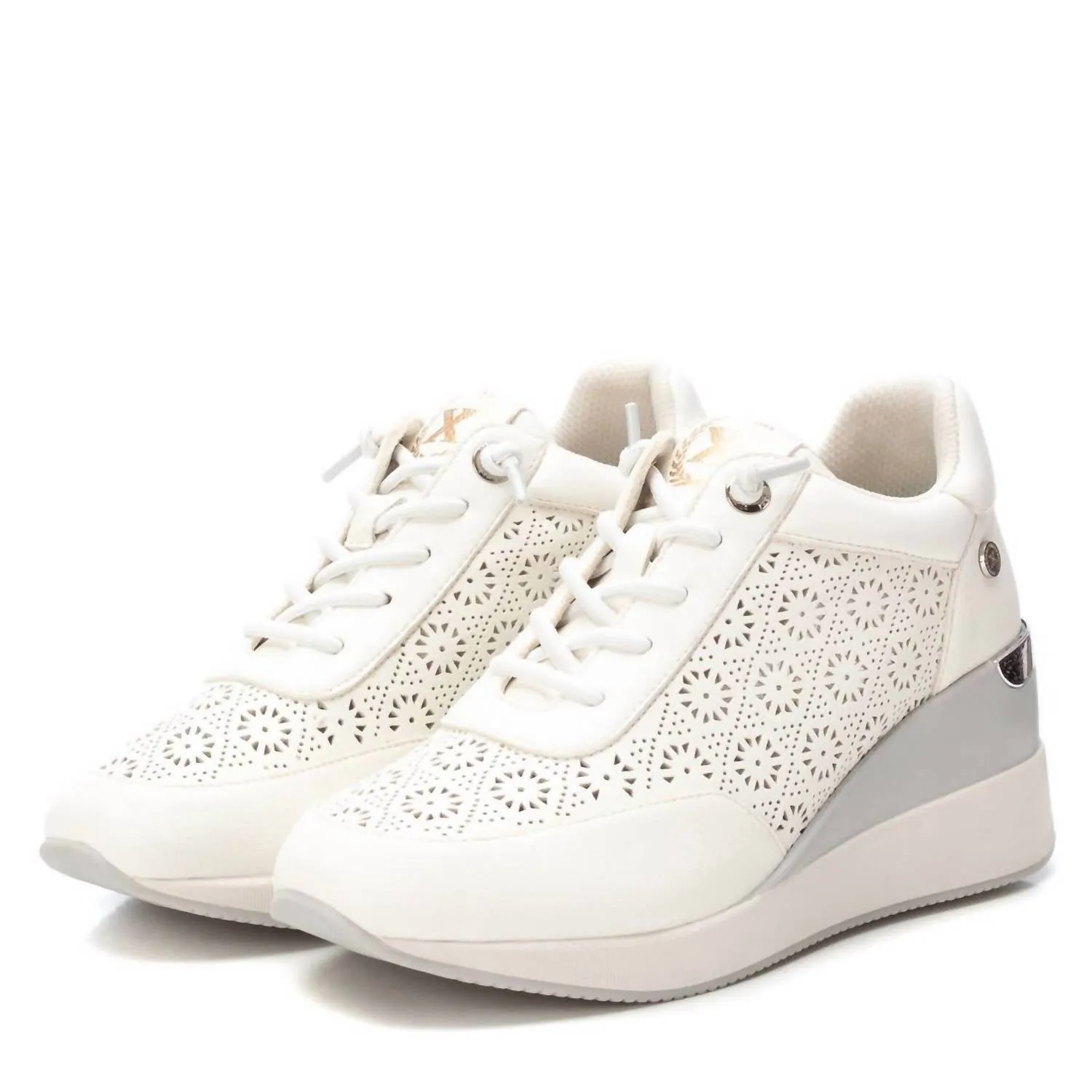 Women's Fashion Wedge Sneakers In White