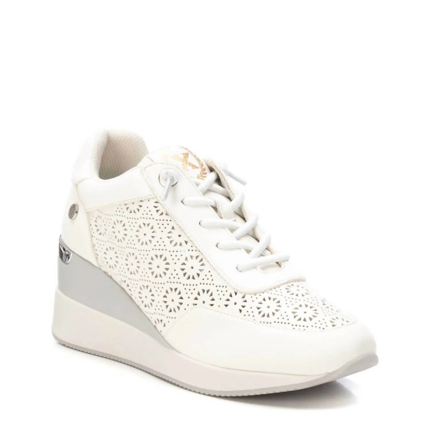 Women's Fashion Wedge Sneakers In White