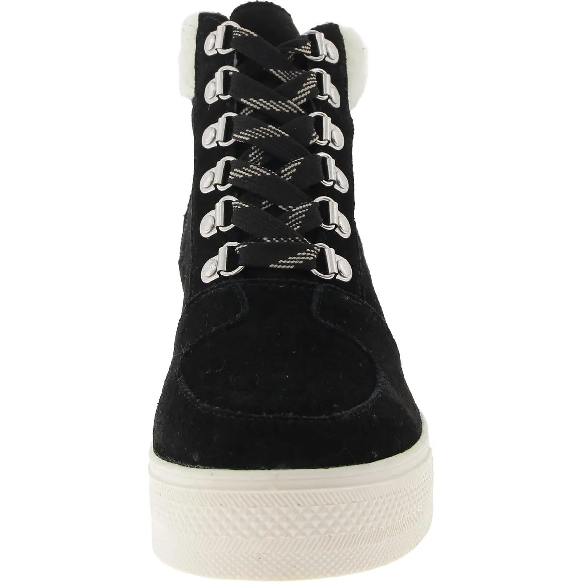 Womens Faux Fur Lined Manmade Casual And Fashion Sneakers