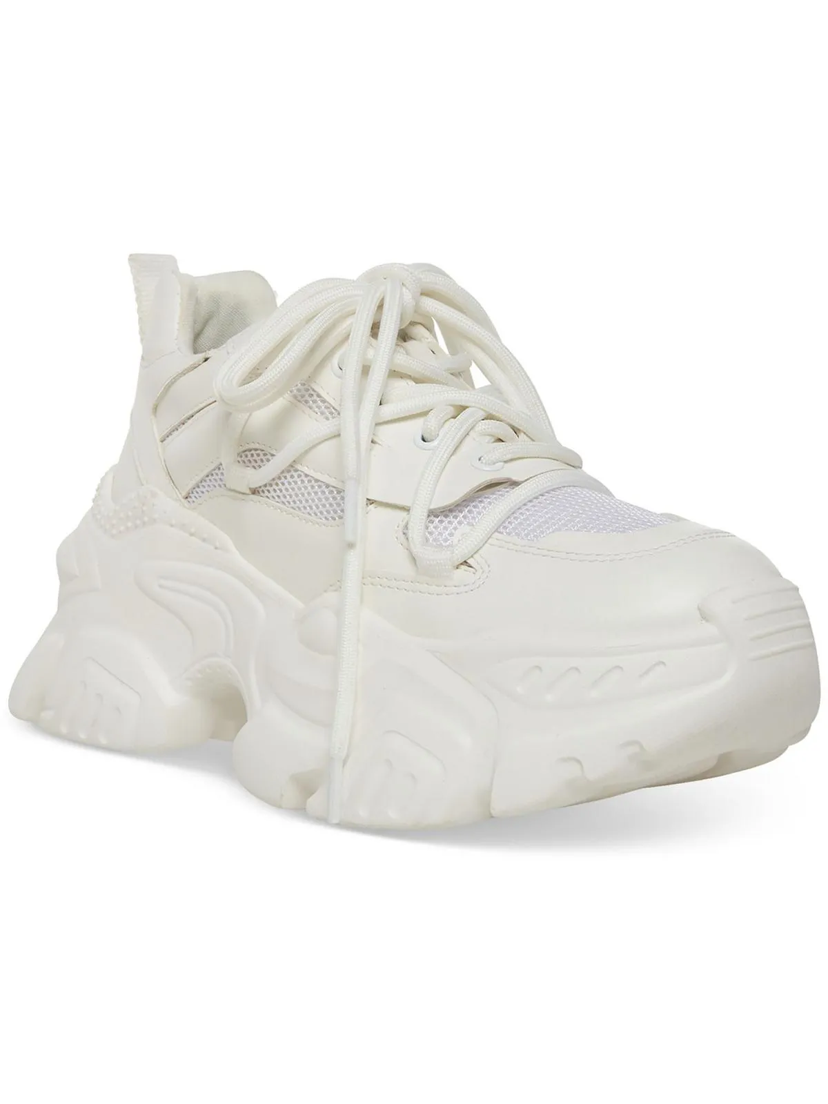 Womens Faux Leather Chunky Casual and Fashion Sneakers