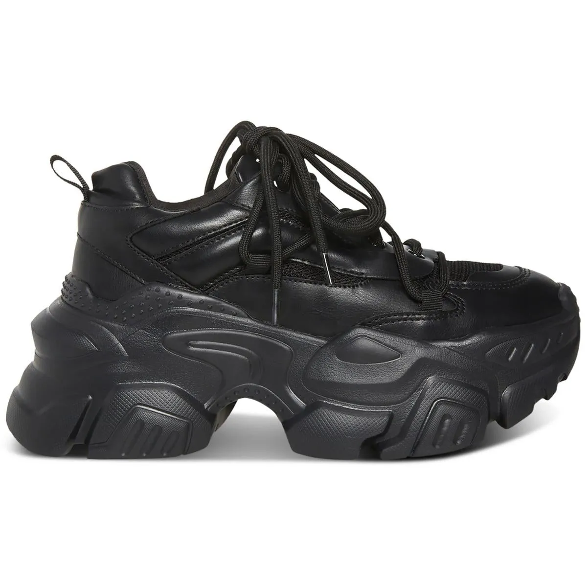 Womens Faux Leather Chunky Casual and Fashion Sneakers