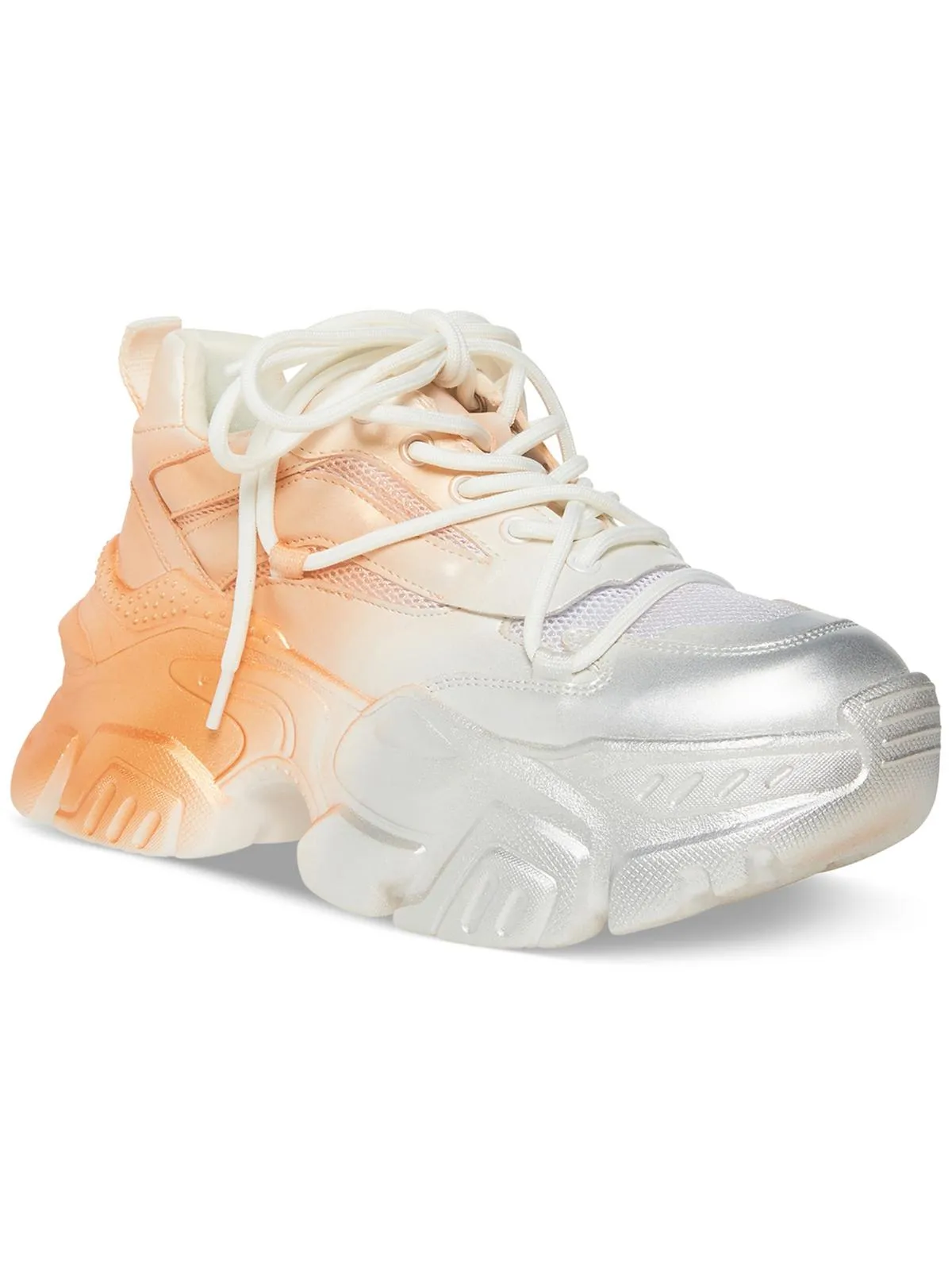 Womens Faux Leather Chunky Casual and Fashion Sneakers