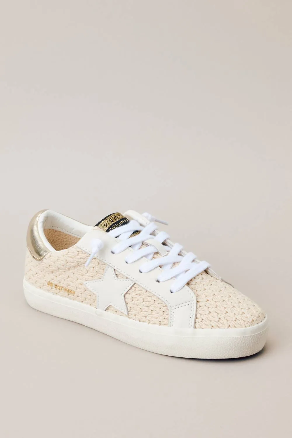 Women's Flair Sneakers In Light Natural Crochet