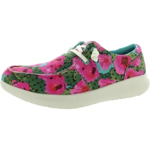 Womens Floral Print Canvas Casual And Fashion Sneakers