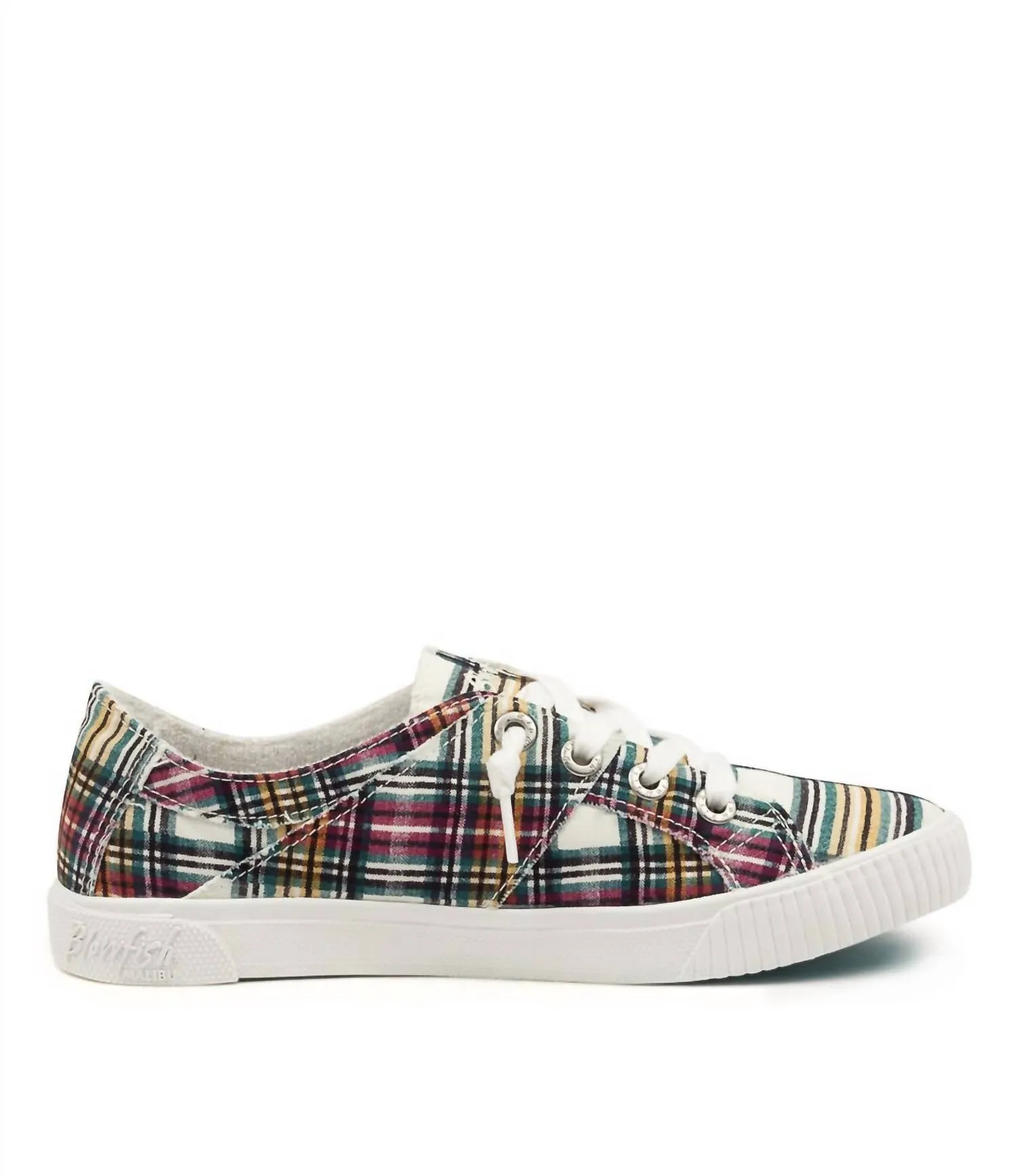 Women's Fruit Sneakers In Cream Ivy League Plaid