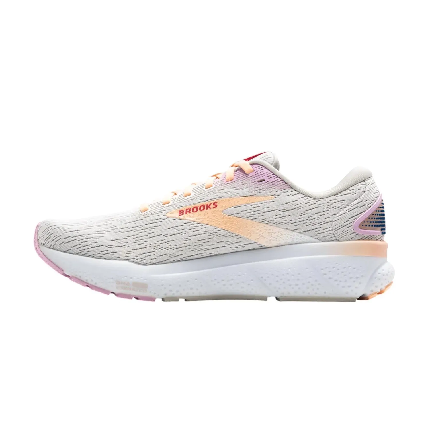 Women's Ghost 16 Running Shoes In White/grey/orchid