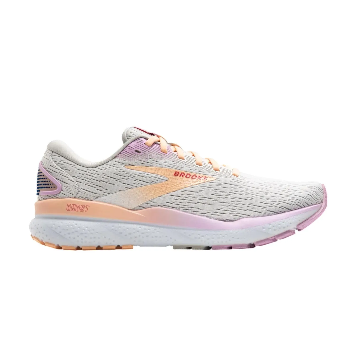 Women's Ghost 16 Running Shoes In White/grey/orchid