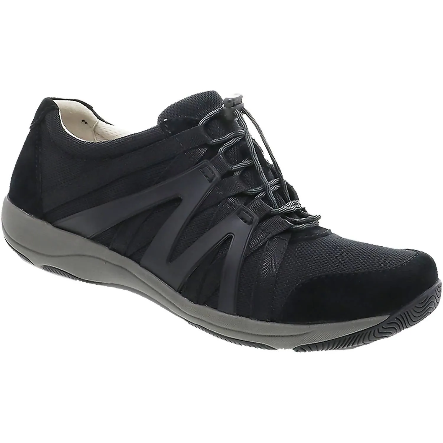 Women's Henriette Athletic Sneakers Medium In Black Black Suede