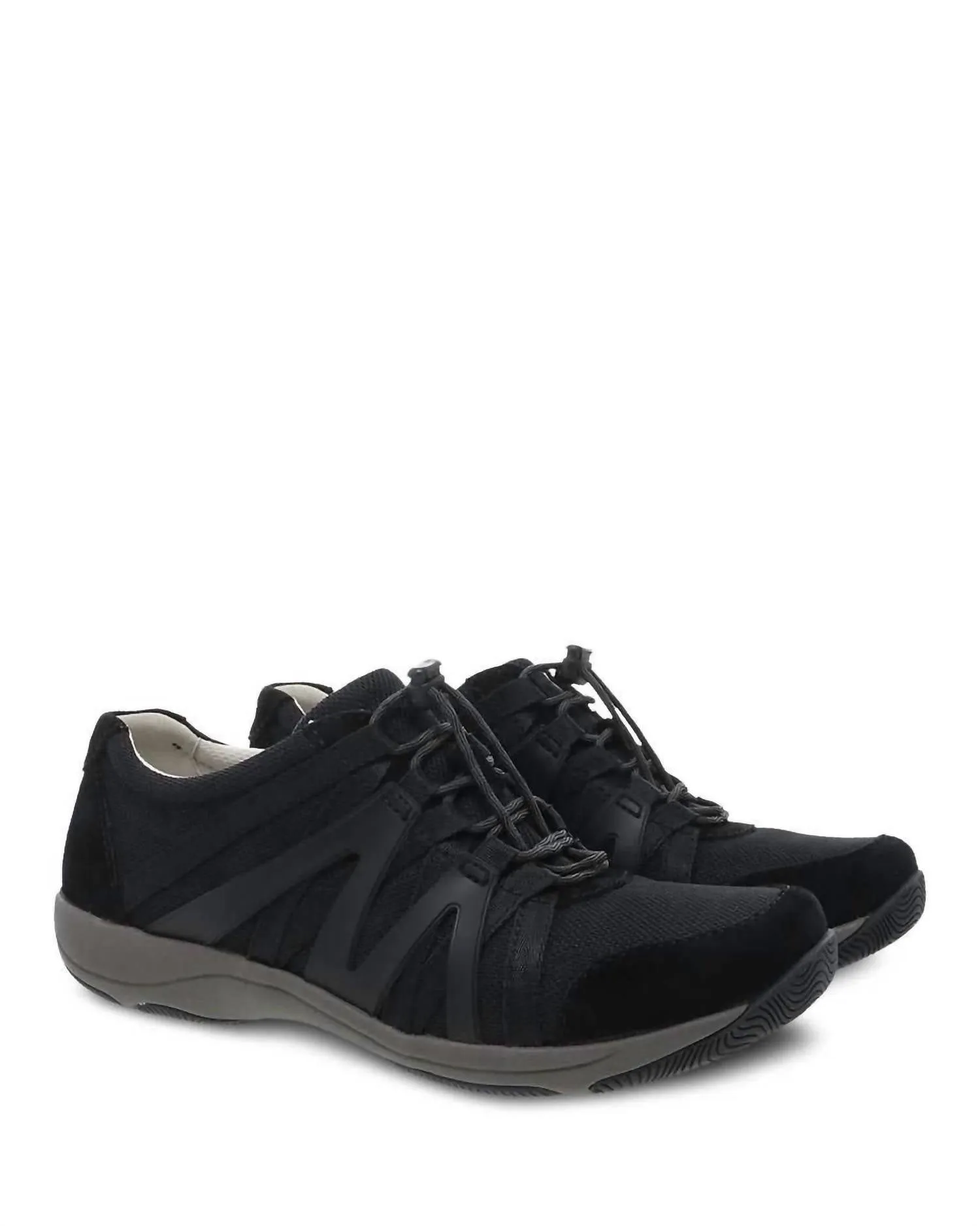 Women's Henriette Athletic Sneakers Medium In Black Black Suede