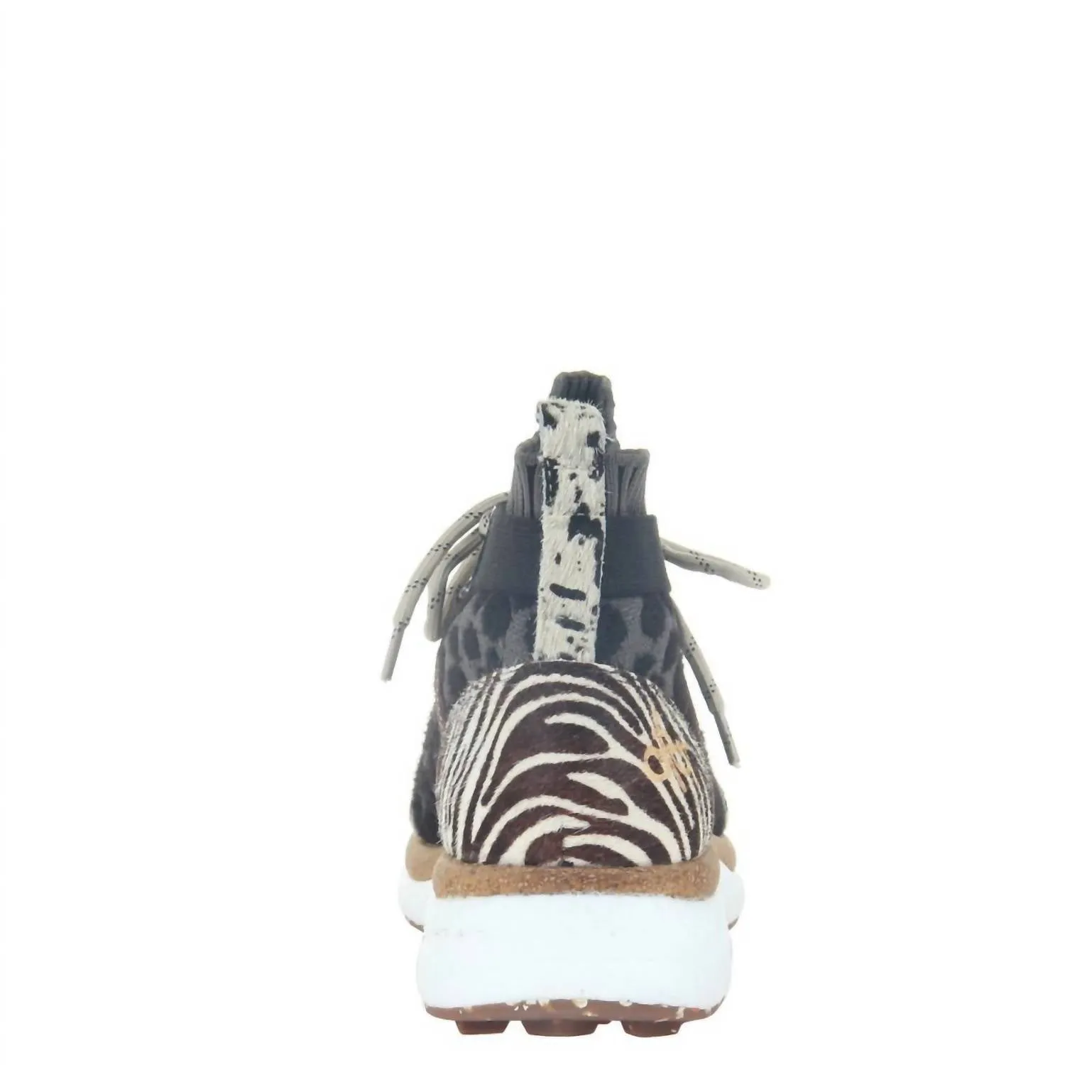 Women's Hybrid In Animal Print High Top Sneakers