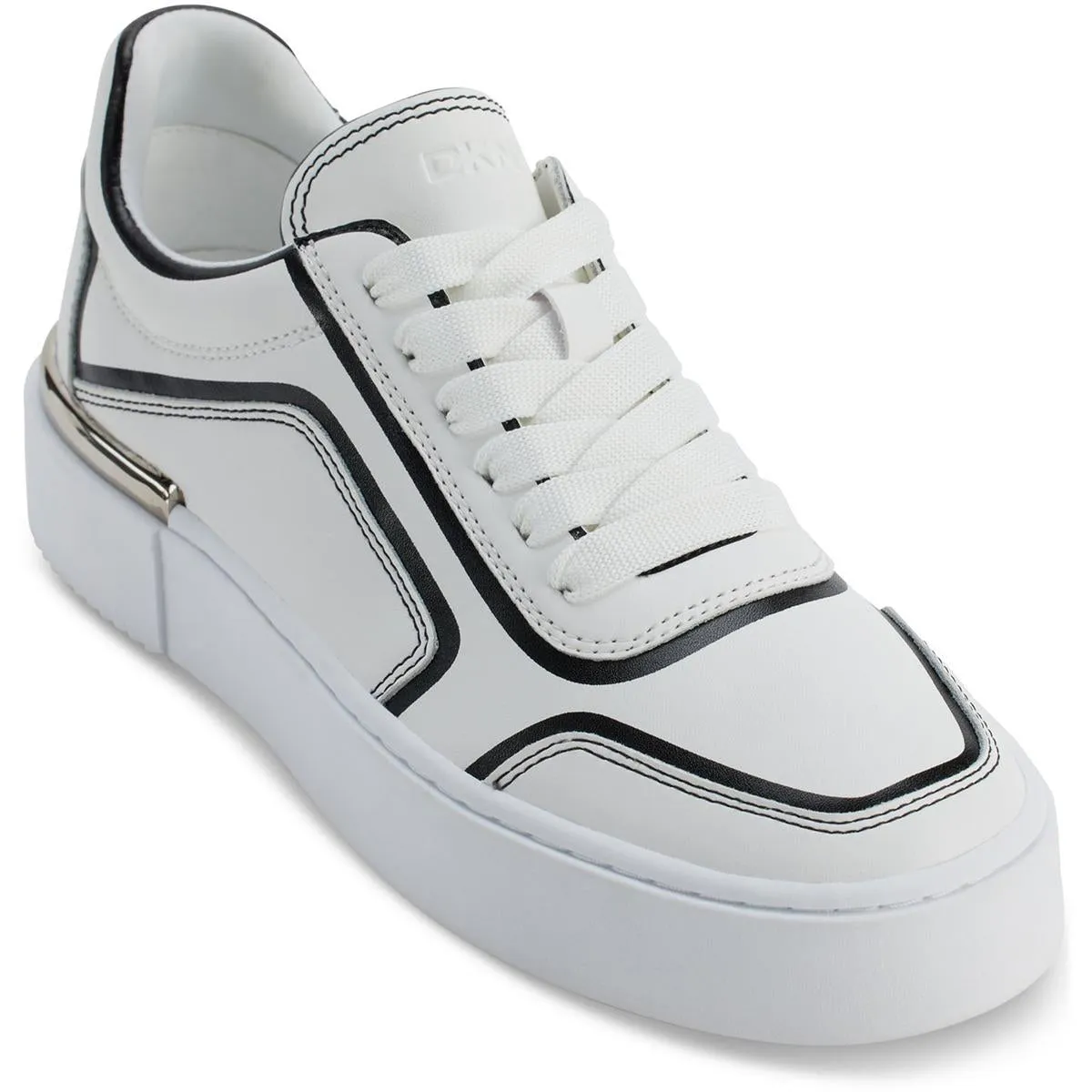 Womens Lace-Up Leather Casual And Fashion Sneakers